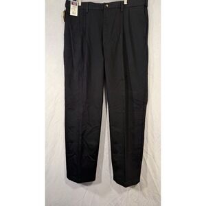 timber creek by wrangler Pleated Khaki Pants Men's Black Size 40x32 New Chino